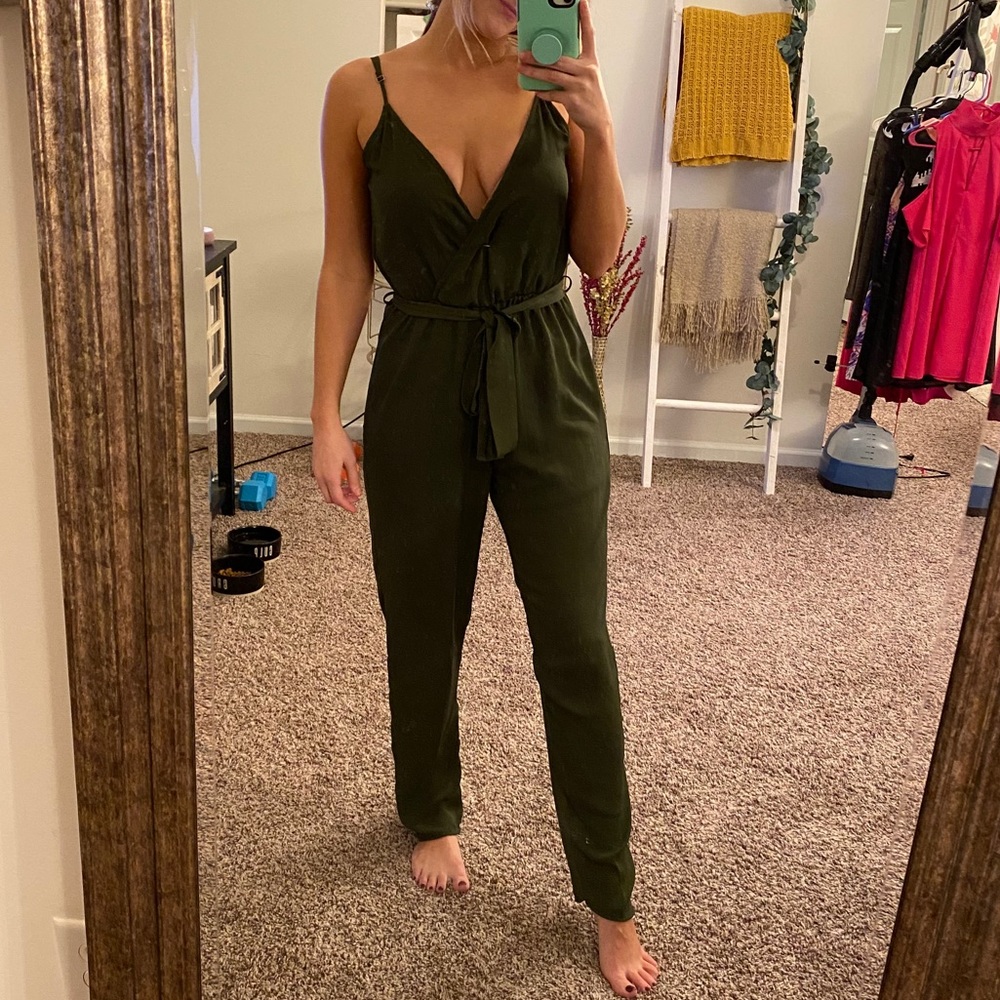 Dark Green Jumpsuit